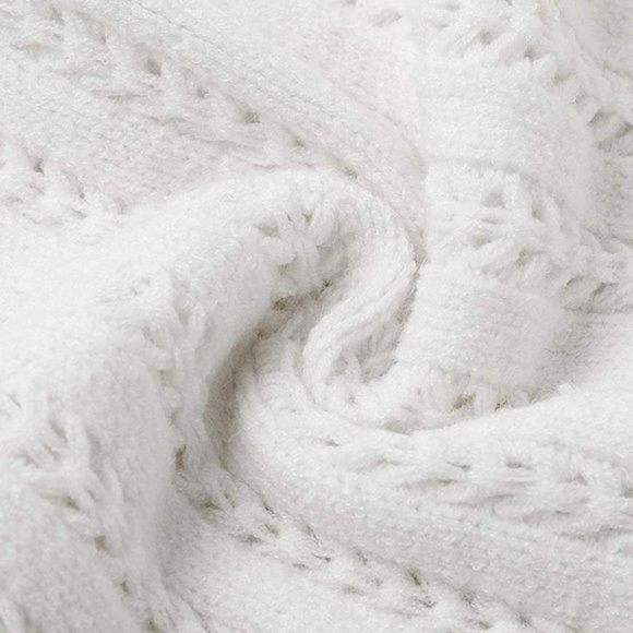 New BOHO Hollow Lantern sleeve Slouchy Sweater - Picture 6 of 8